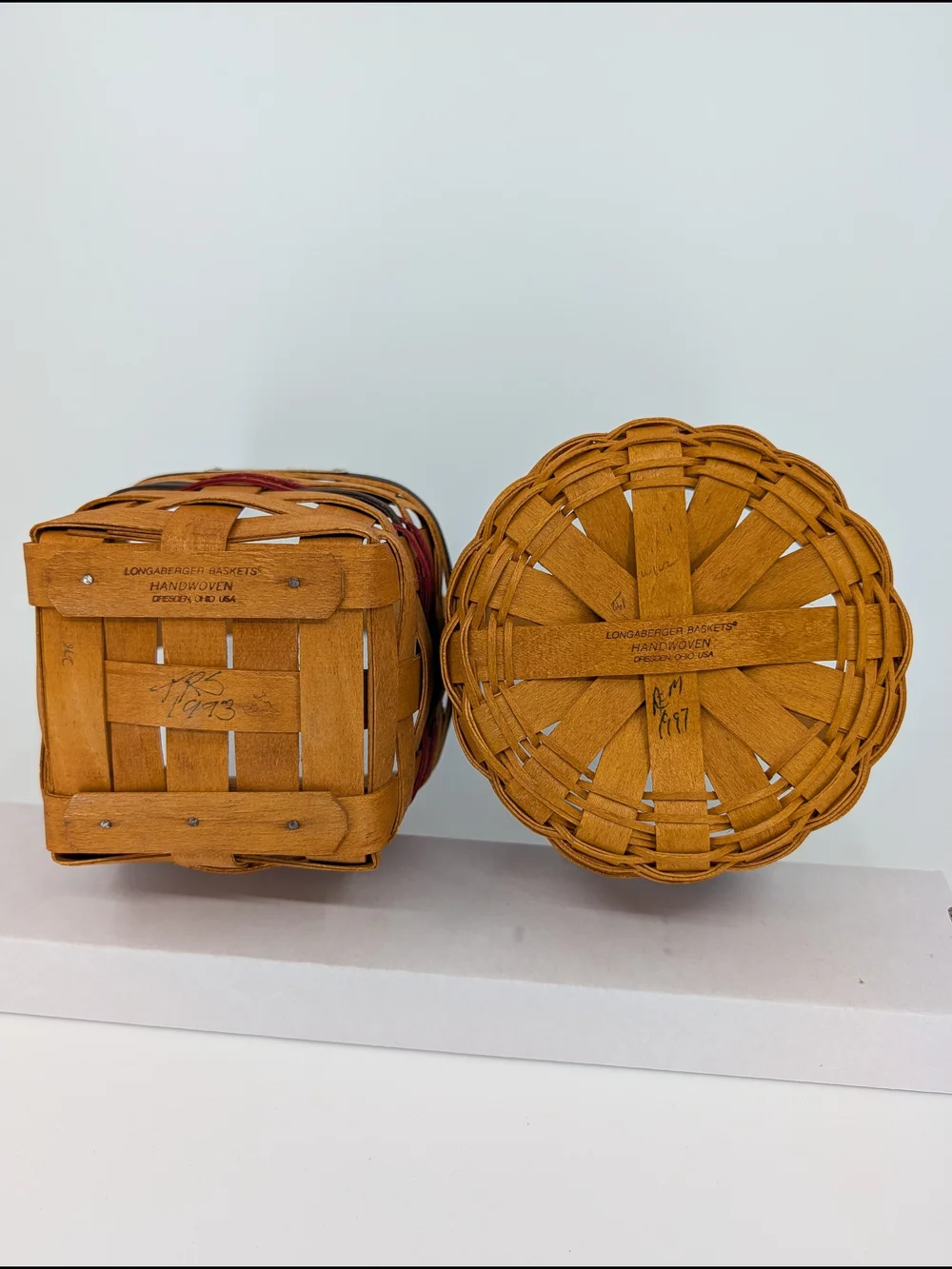 Longaberger Inaugural Baskets Set Of 4: 1989, 1993, 1997, 2001